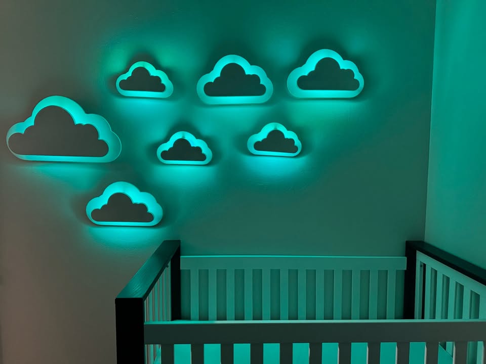 3D Cloud Nightlight Set